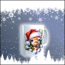 Weihnachtstasse "Giraffe" aus Kunststoff für Kinder